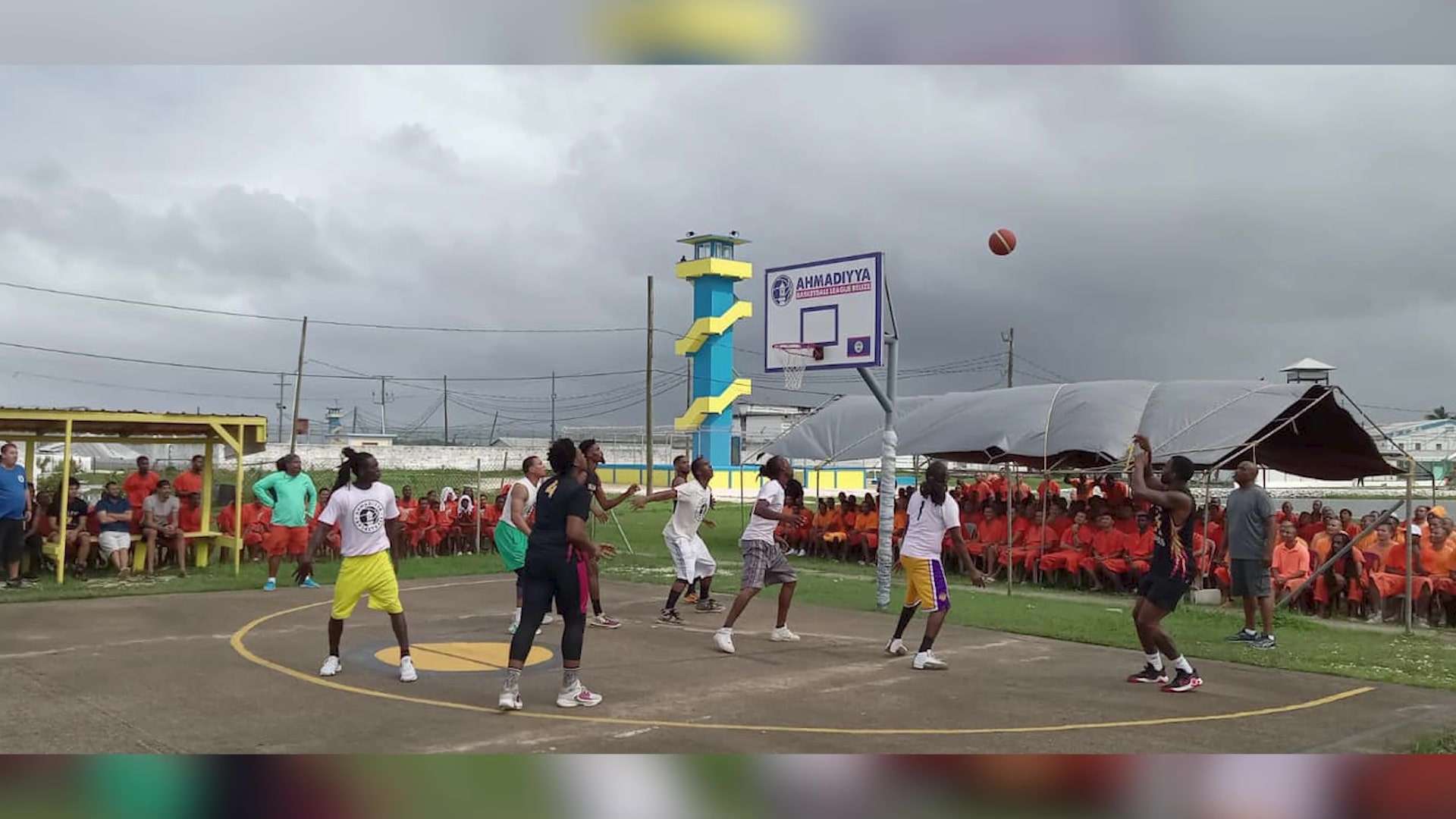 Belize Central Prison Inmates Engage in Friendly Basketball Match with Galen University