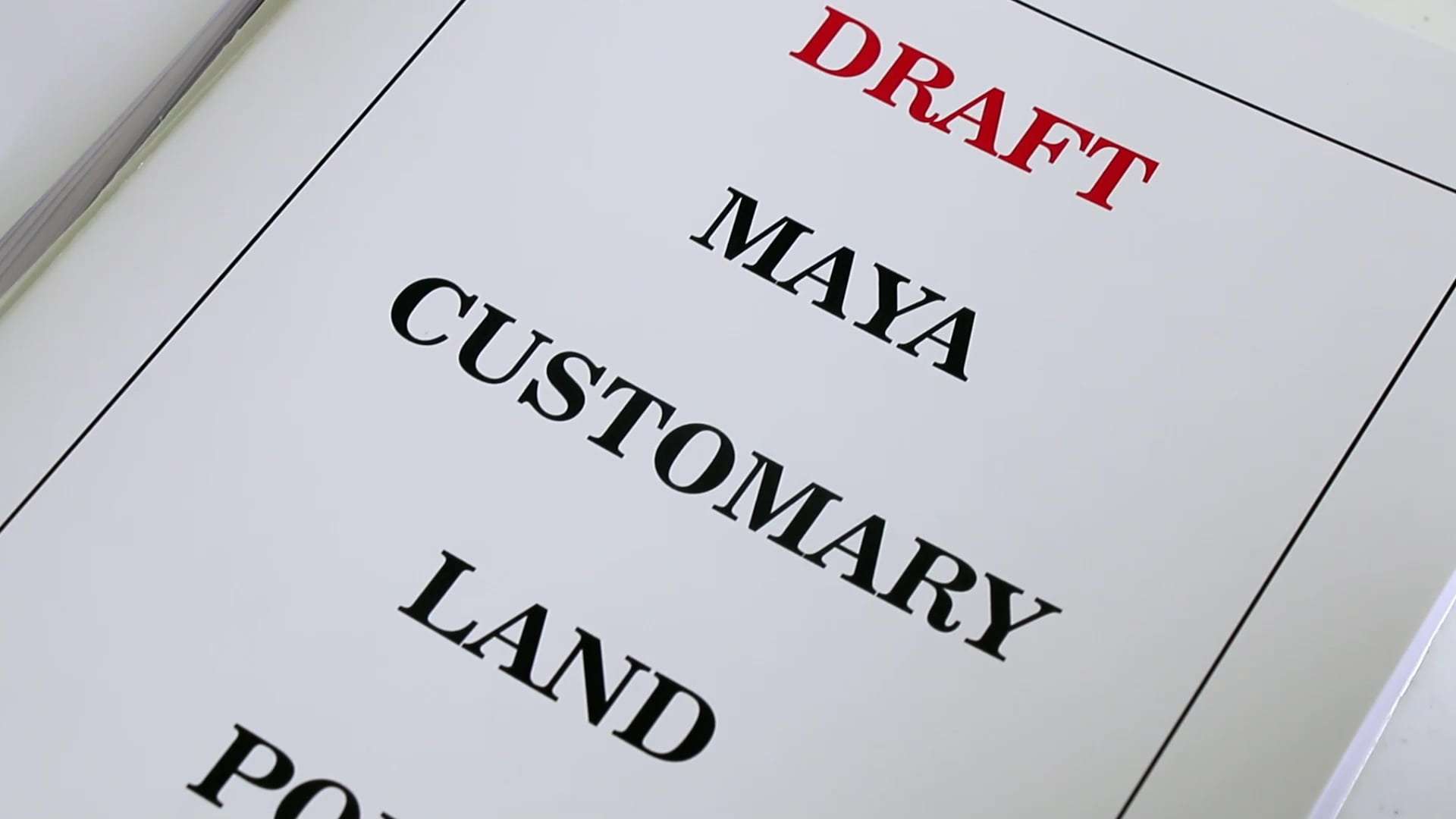 San Pedro Columbia Village Rejects Mayan Land Rights Policy