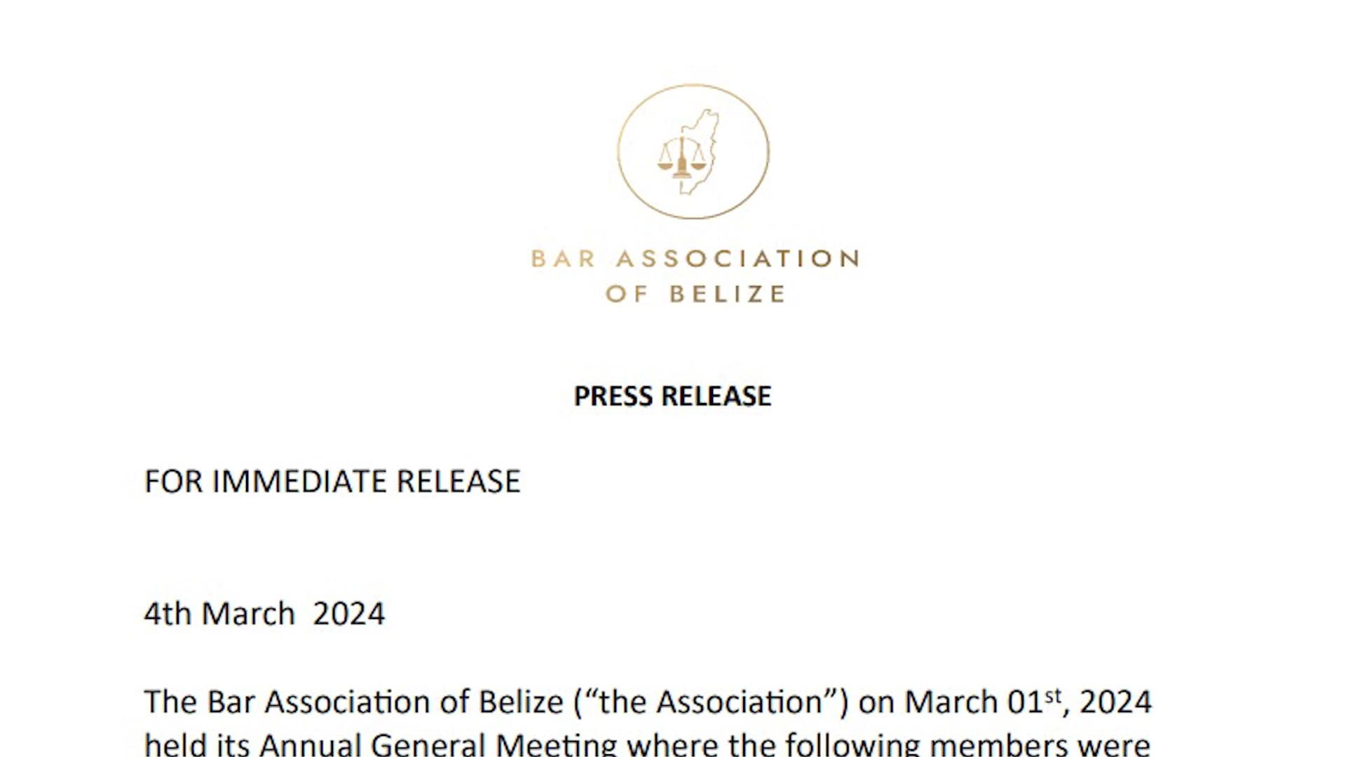 William Lindo Elected President of Bar Association of Belize