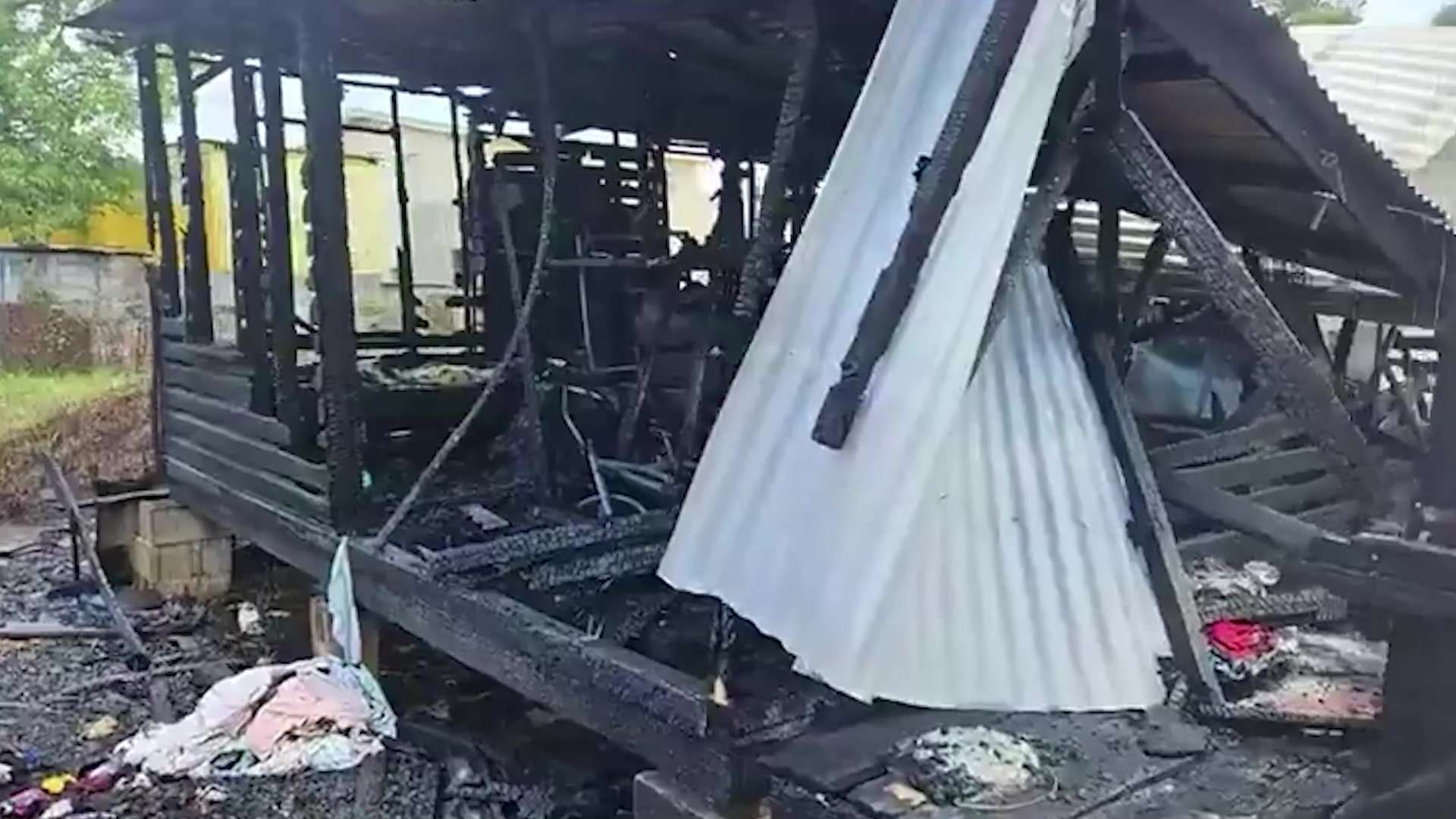 Fire Engulfs Home on Magazine Road