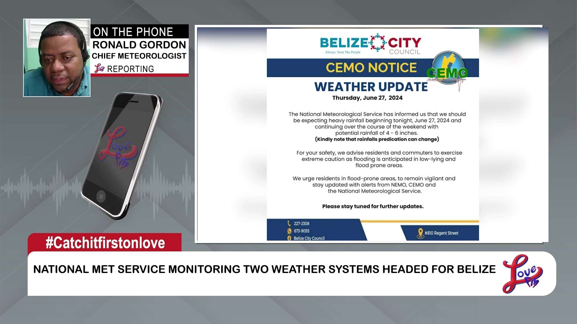 Dual Weather Systems Threaten Belize: Heavy Rains Expected Tonight