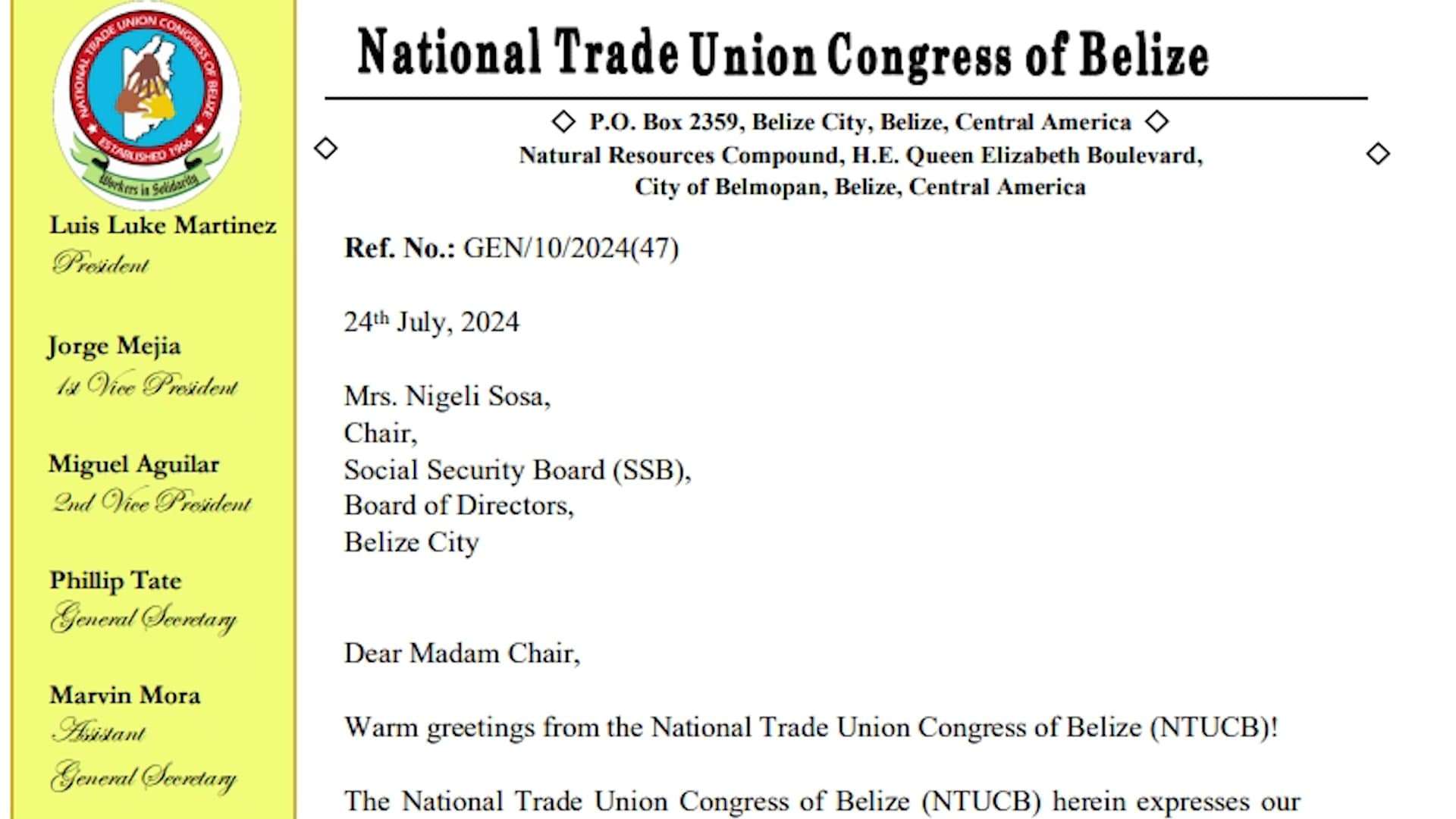 NTUCB Raises Concerns Over Social Security Board’s Recent Decisions