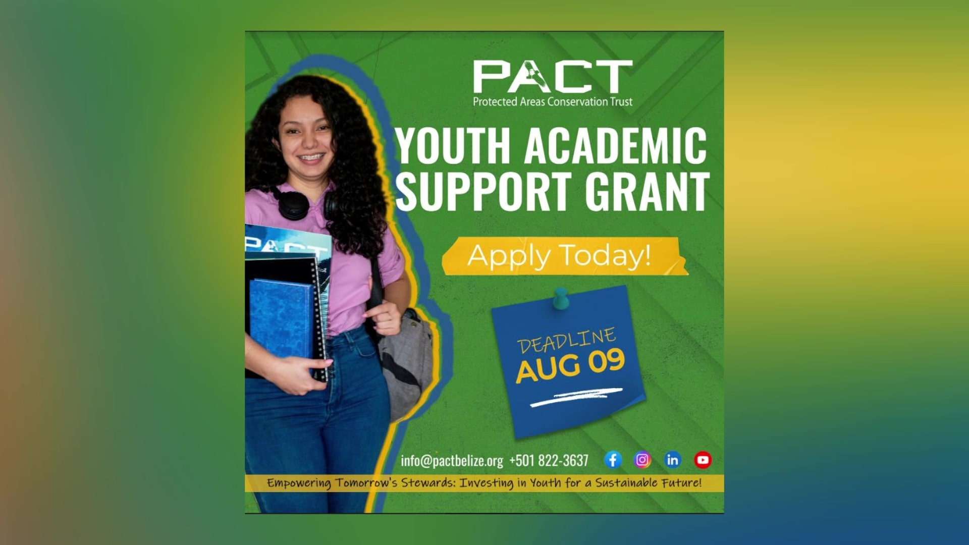 PACT Offers Grants for Conservation-Related Degrees to Support Future Professionals