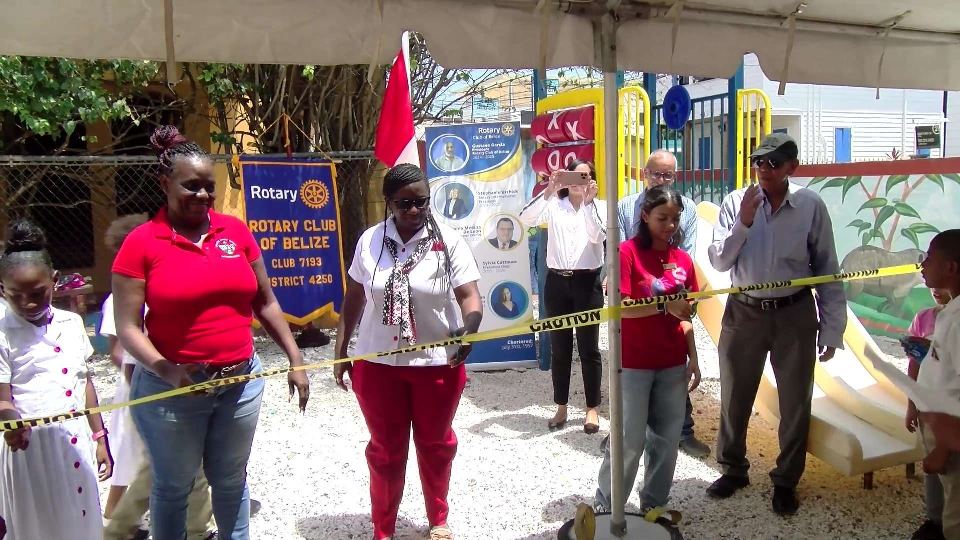 Rotary Club Donates Playground to Wesley Lower School in Belize City