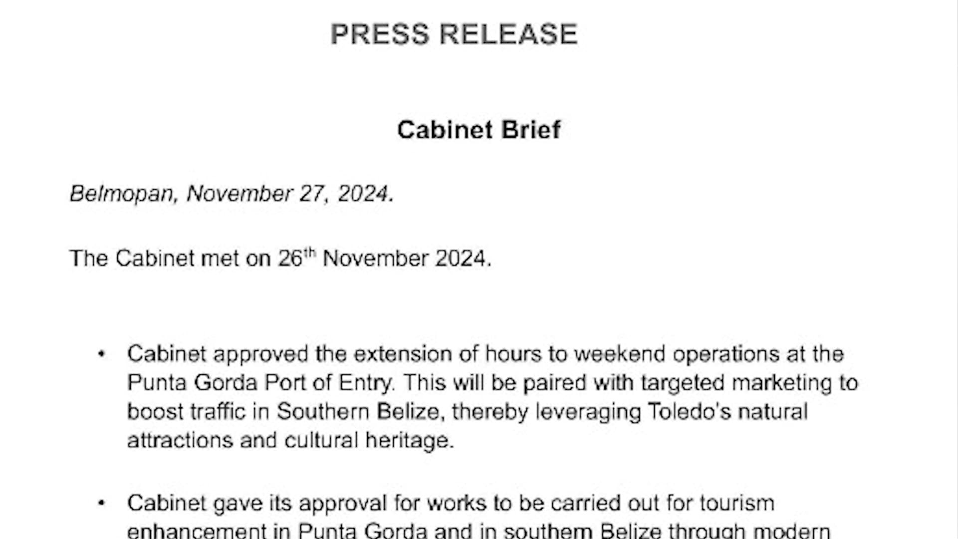 Cabinet Moves Forward on Labor Act Review, Trade Licensing Reforms, and Legal Modernization Efforts