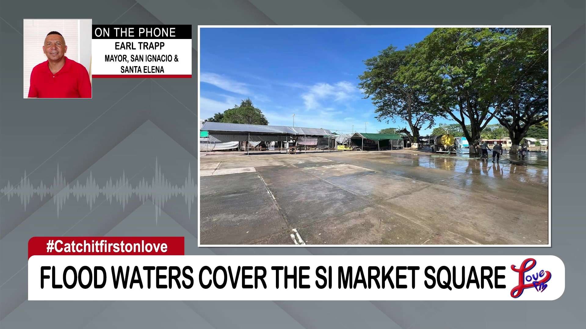San Ignacio Market Square Floods as Macal River Overflows
