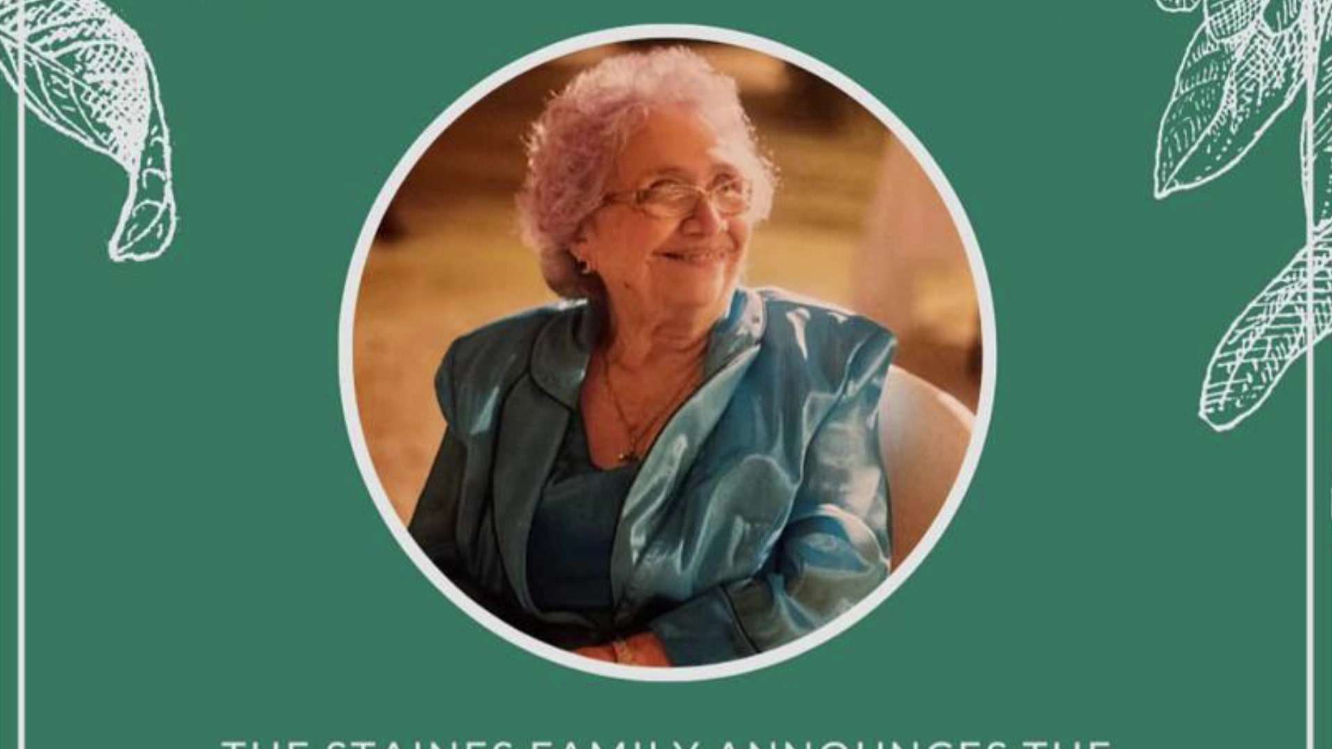 Elvi’s Kitchen Founder, Elvia Staines, Passes at 92