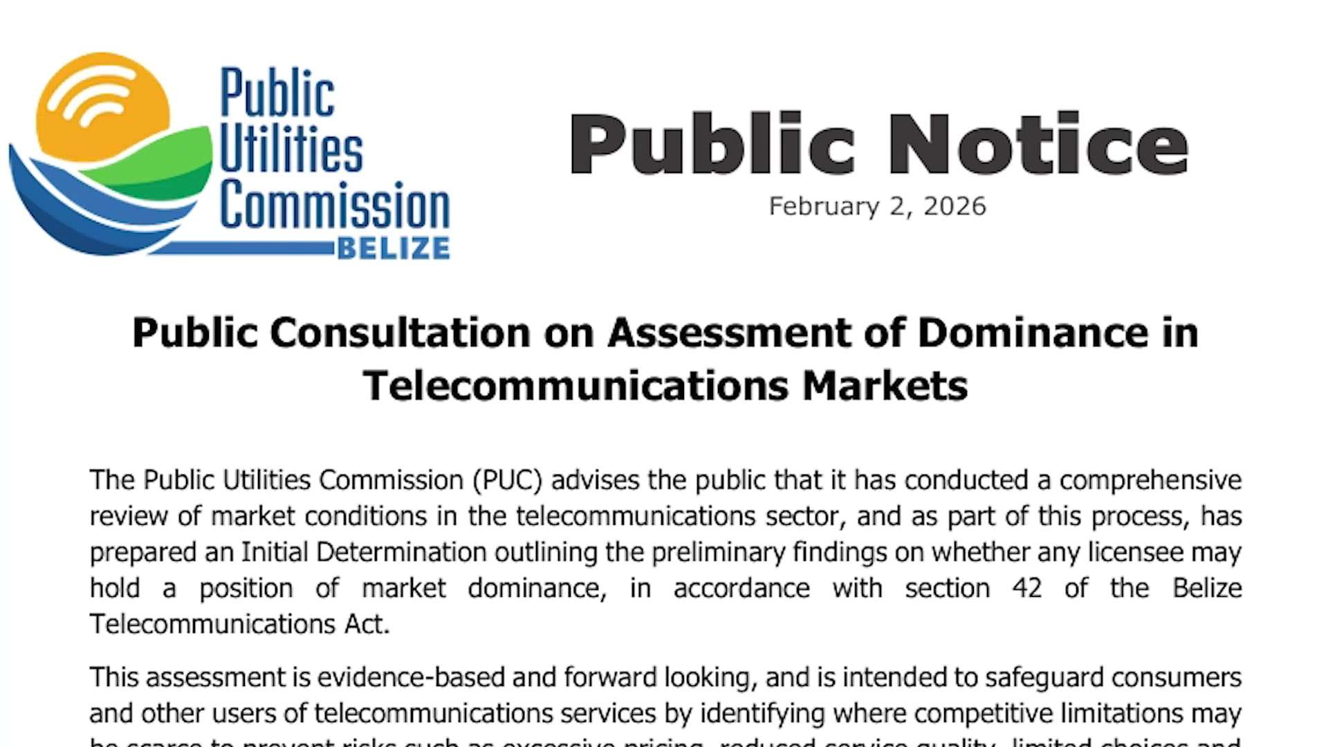 PUC Finds BTL Dominant Across Telecom Markets, Opens Public Consultation