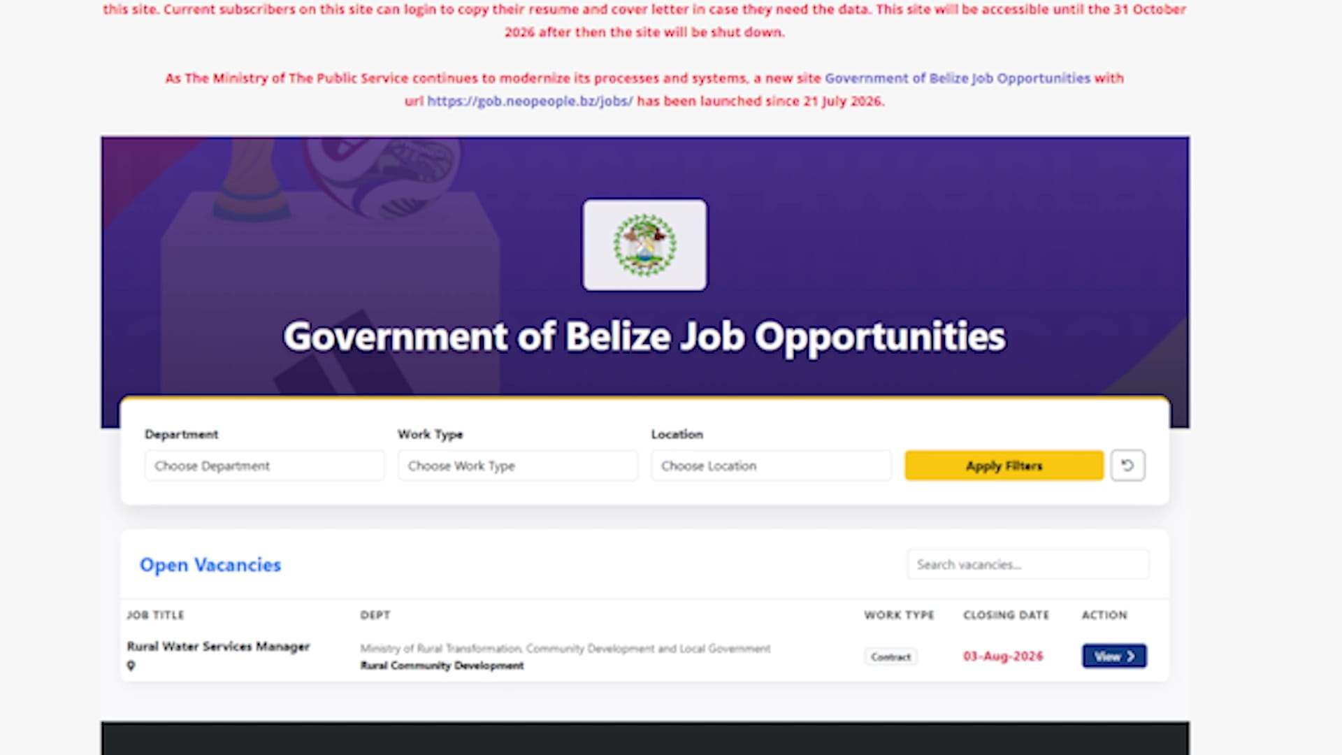 Government Launches New Online Portal for Public Service Jobs