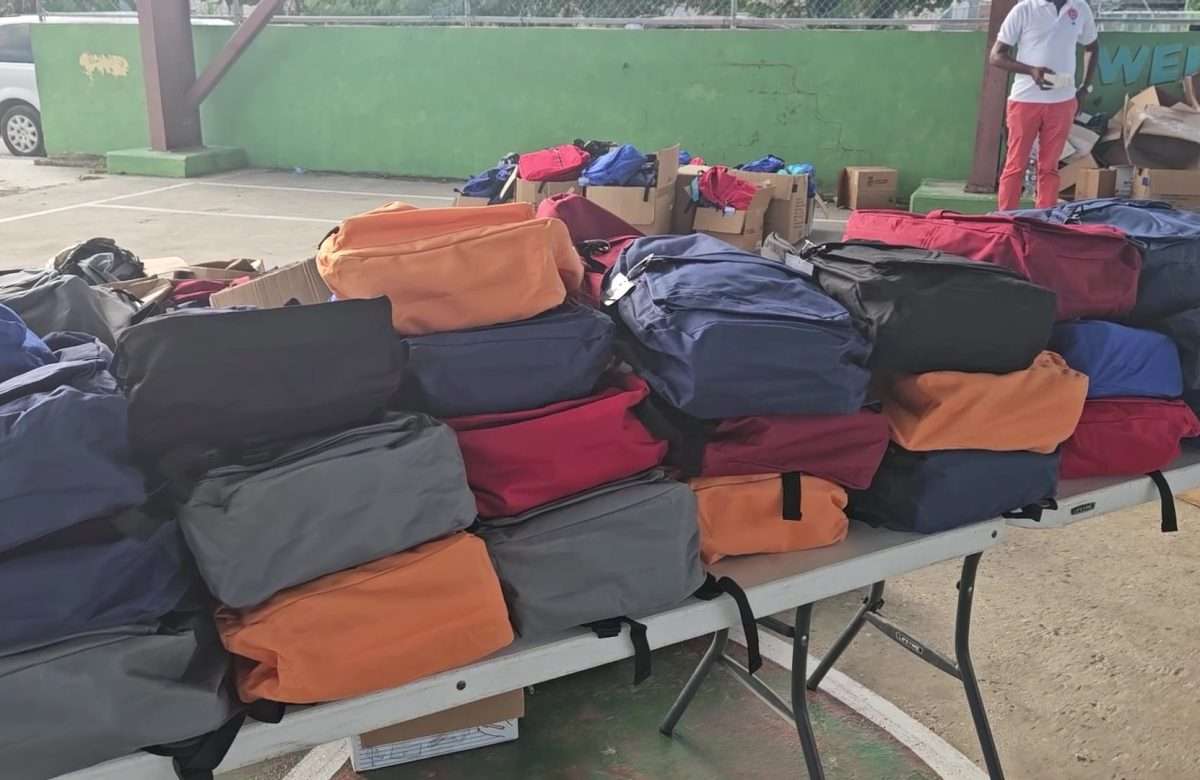 Crime Stoppers and Police Department Distribute School Supplies to Belize City Families