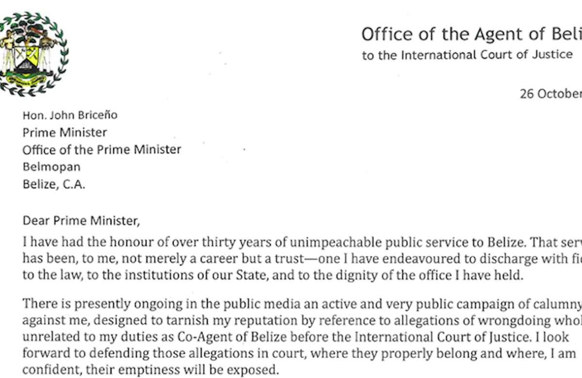Ambassador Alexis Rosado Says Public Campaign Prompted Resignation as ICJ Co-Agent