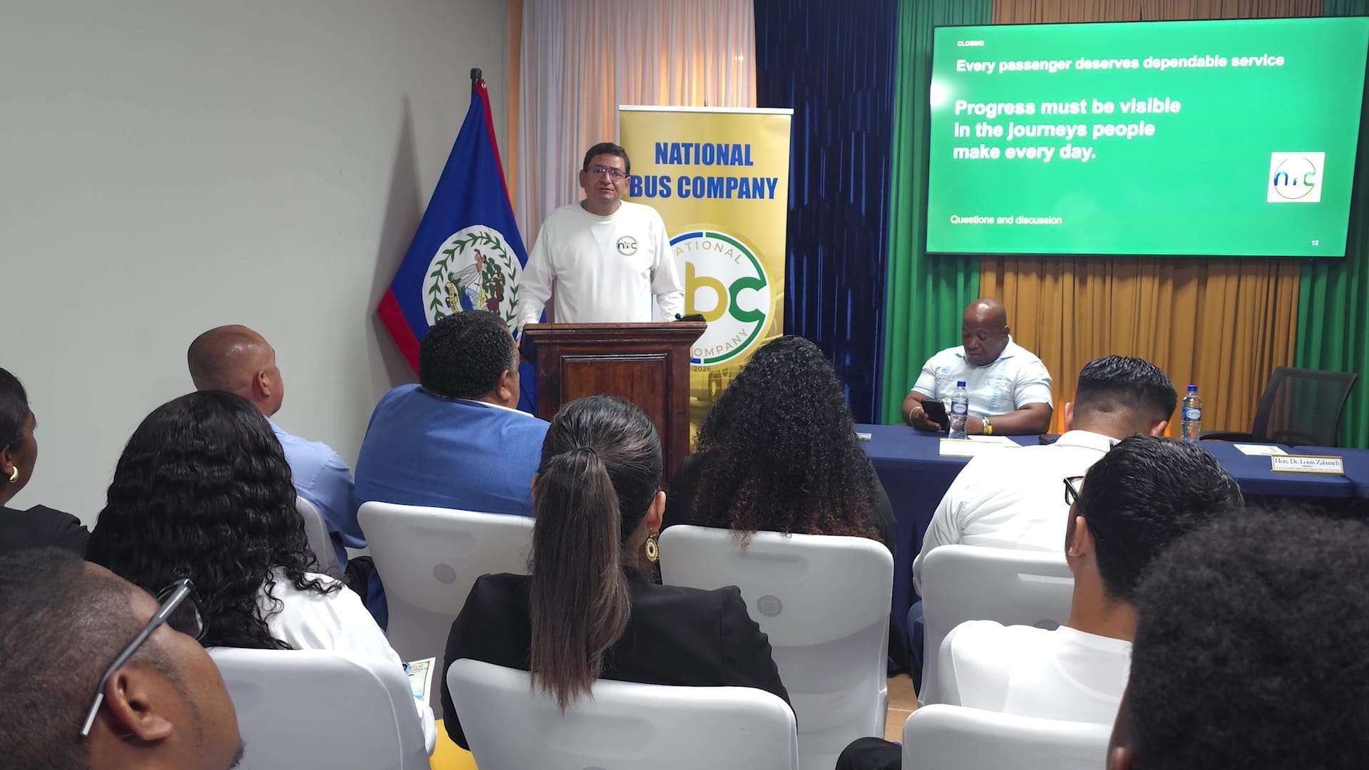 Transport Minister Says Major Work Remains to Improve National Bus Company