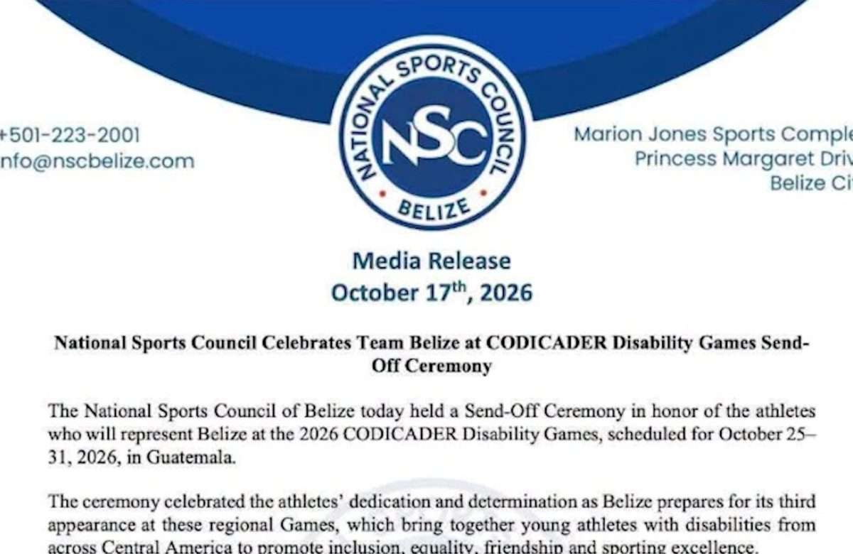 34 Belizean Athletes Head to Guatemala for CODICADER Disability Games